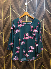 Western Top Chiffon – 1XL Size (Chest: 23, Length: 28  )