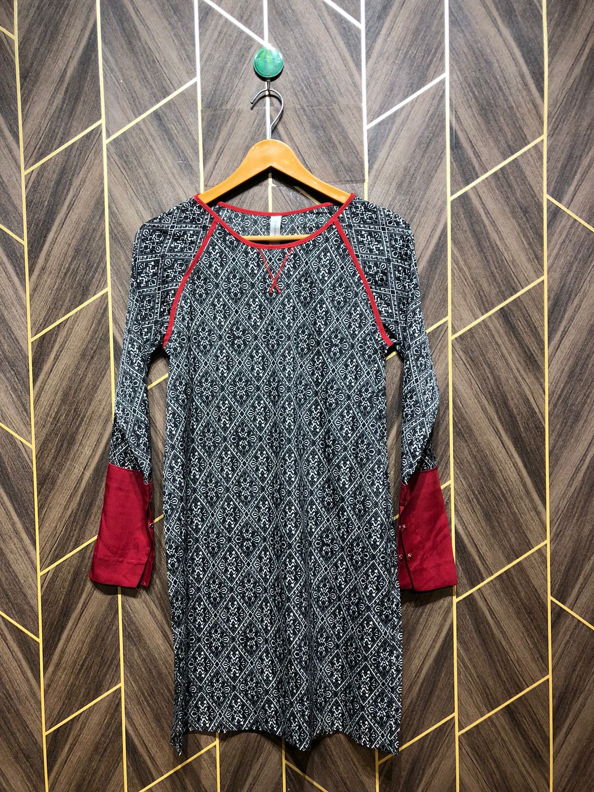 Women Long Shirt Linen X Small | Chest 17 | Length 34