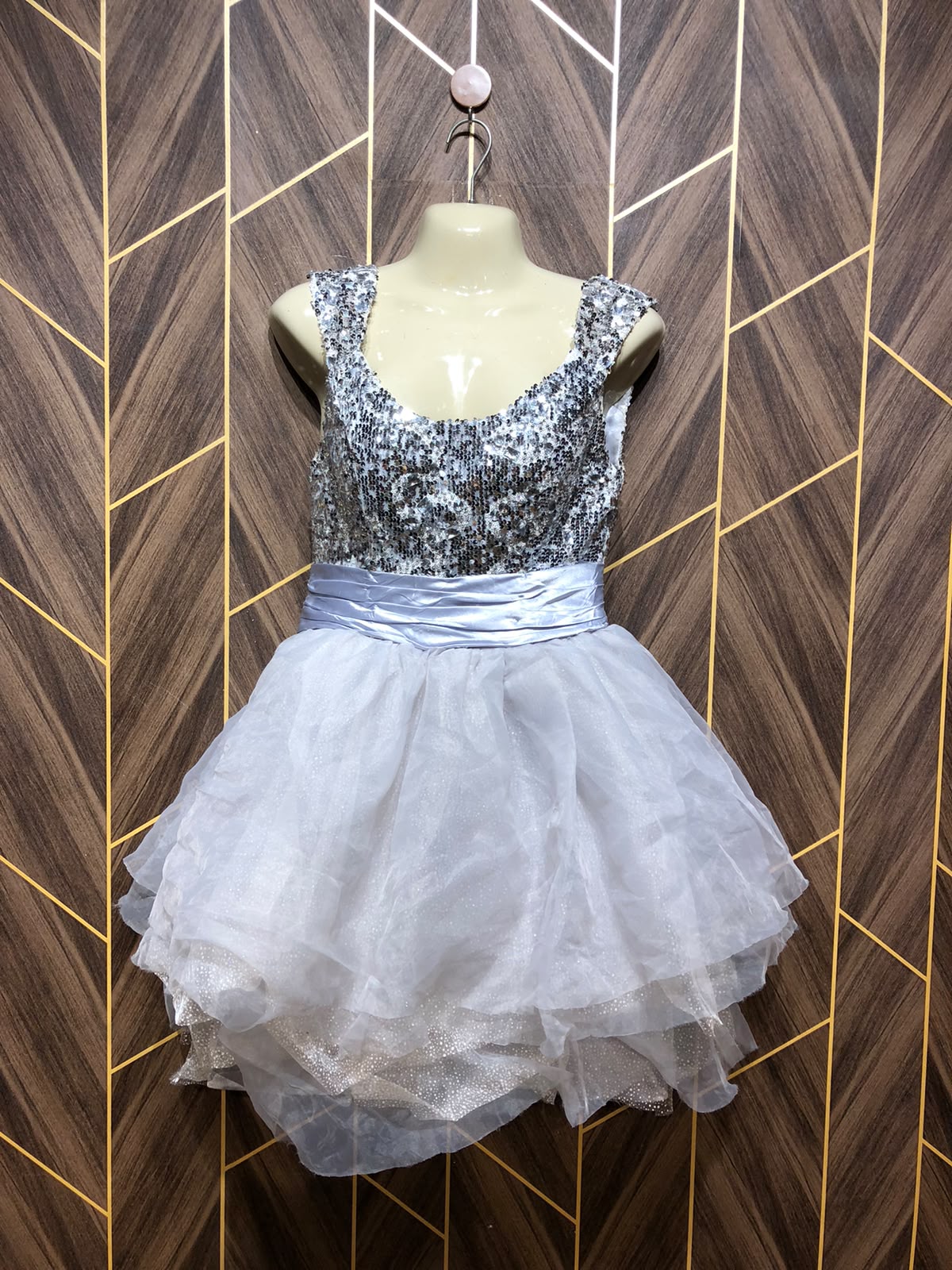 Mini Party Dress Small Size Chest 18 Length 35