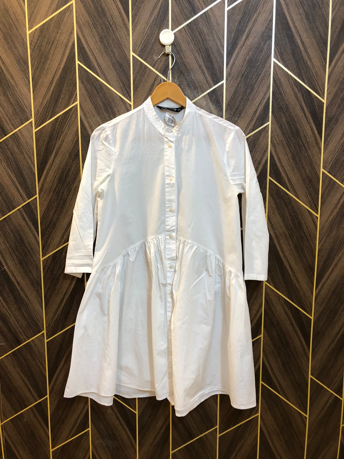 Women Long Shirt Cotton Small | Chest 18 | Length 33