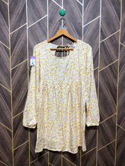 Women Long Shirt Silk Small | Chest 18 | Length 33