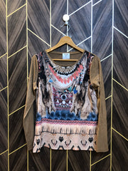 Western Top Chiffon – Medium Size (Chest: 19, Length: 24)