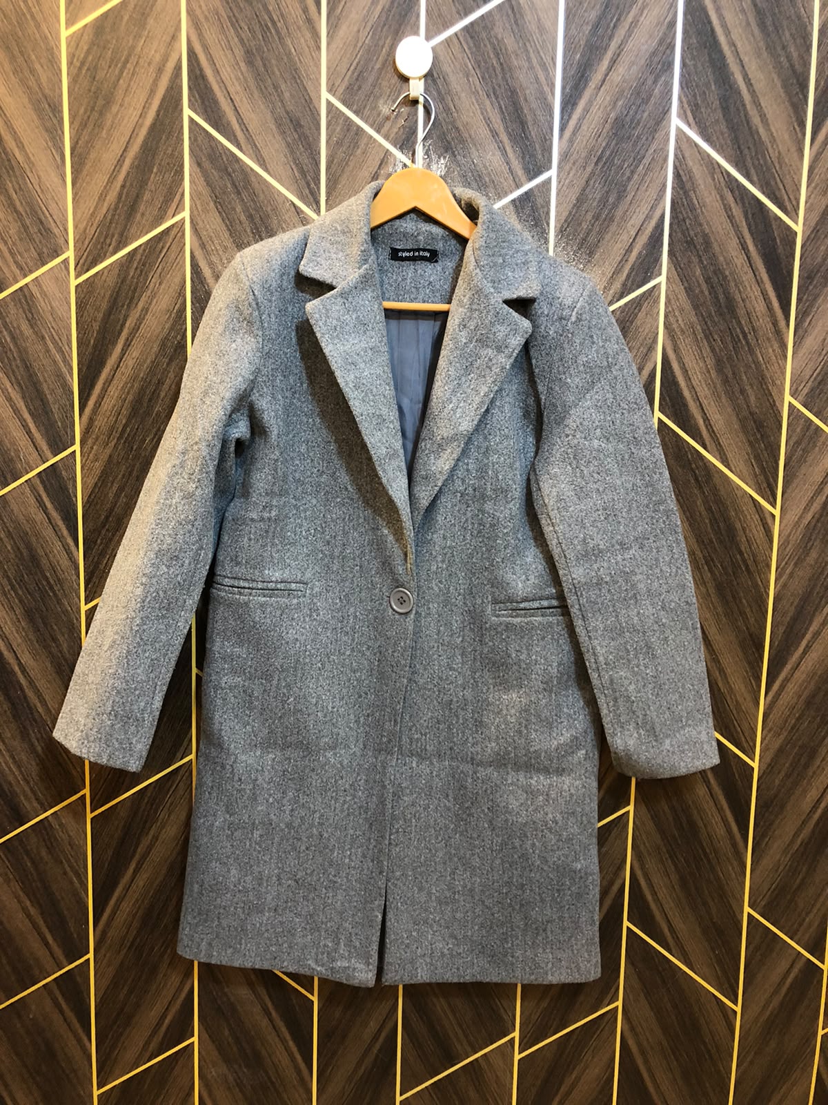 Women Wool Coat Medium | Size | Chest 19 | Length 34