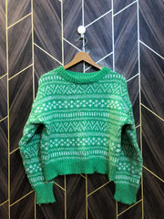 Women Crop Sweater Small | Size | Chest 18 | Length 20