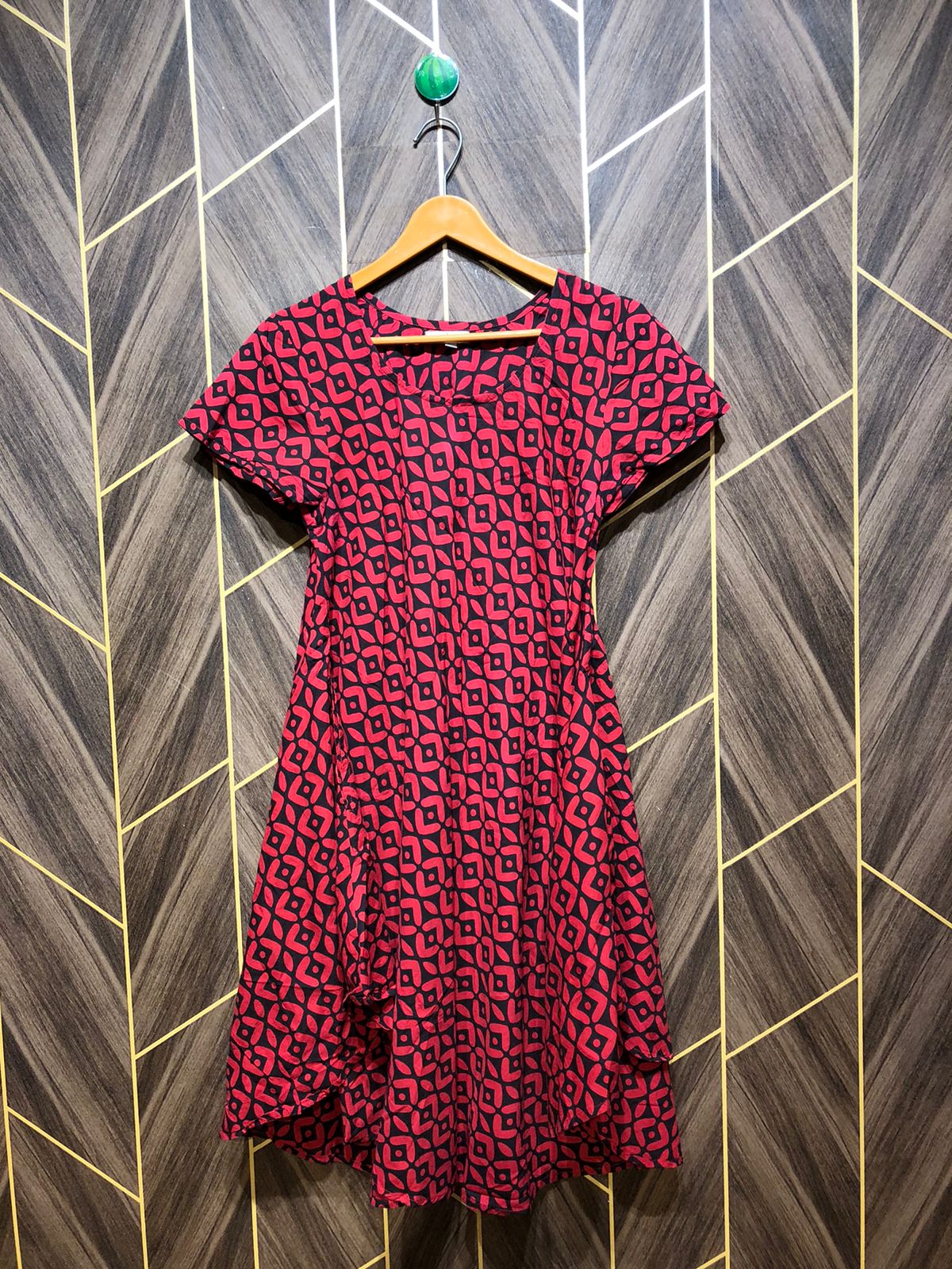 Women Long Shirt Cotton Small | Chest 18 | Length 38