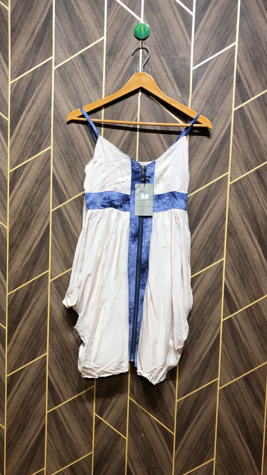 Mini Dress Linen Small Size Chest 18 Length 31