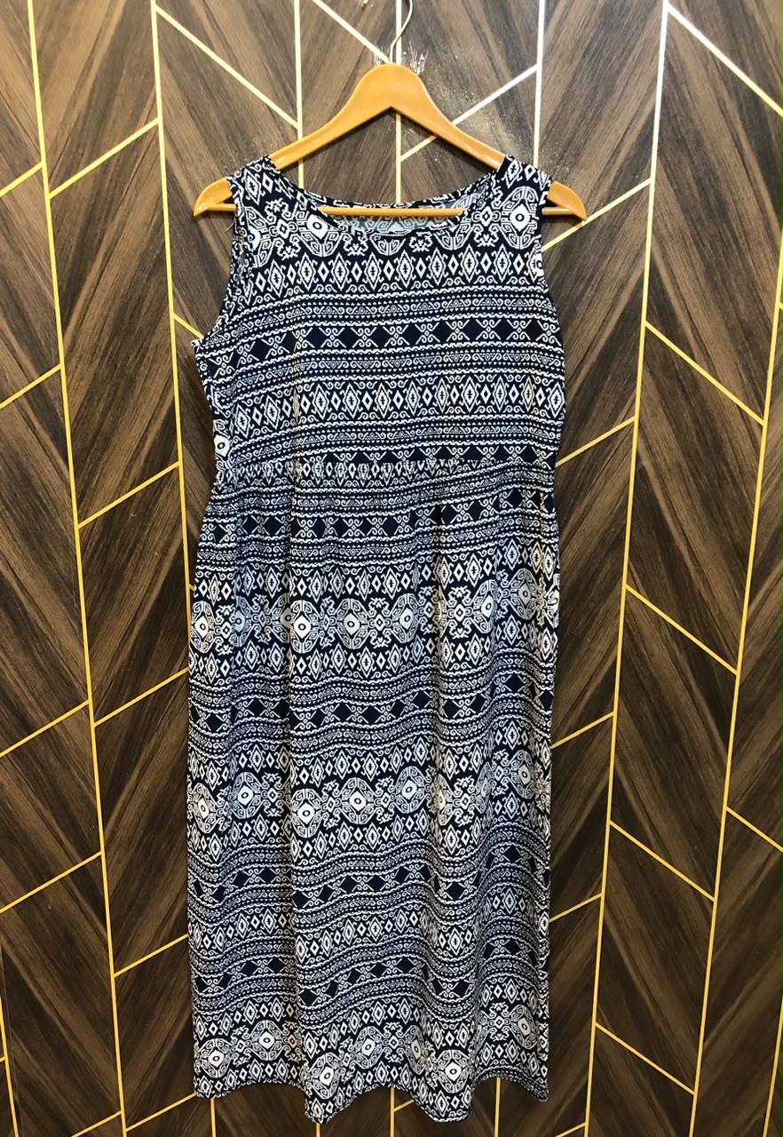 Western Long Maxi Linen Medium | Size | Chest 19 | Length 48
