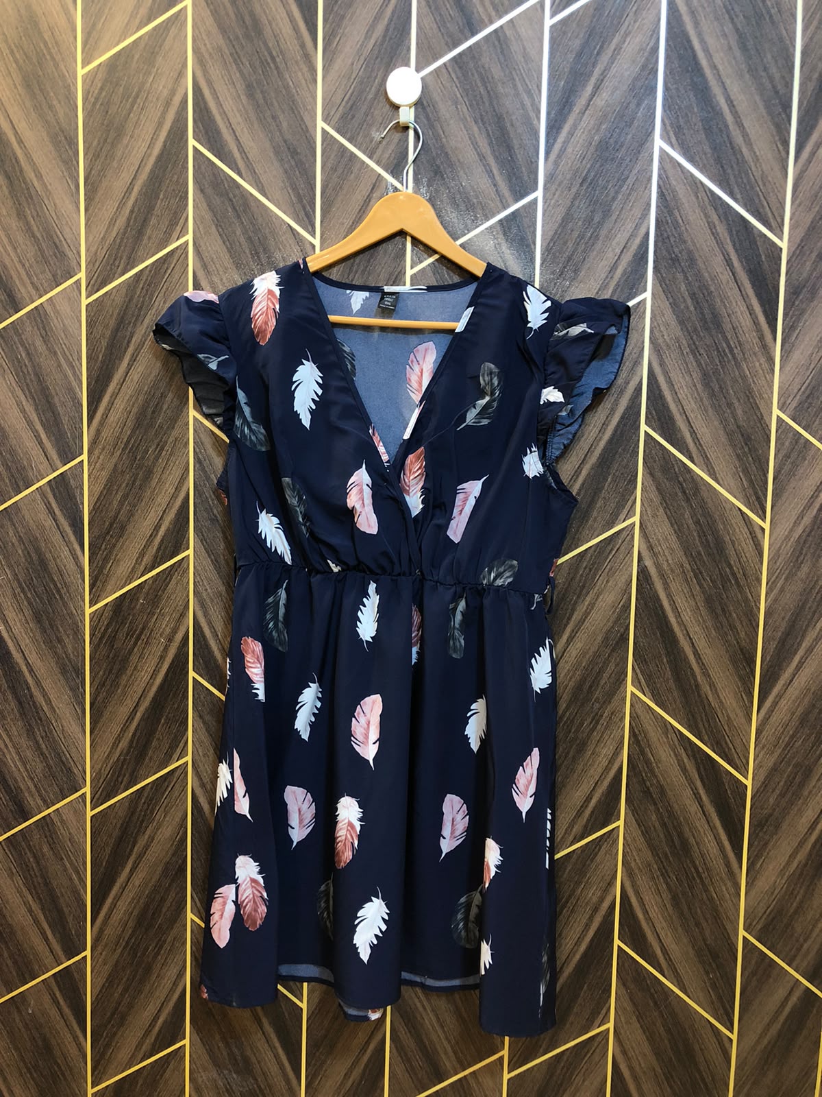 Mini Dress Silk Large Size Chest 21 Length 34