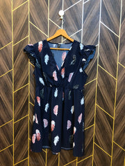 Mini Dress Silk Large Size Chest 21 Length 34