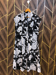 Women Long Shirt Chiffon Small | Che st 18 | Length 43