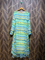 Western Long Maxi Chiffon Large | Size | Chest 20 | Length 56