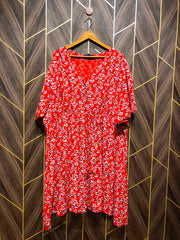 women linen Long shirt butterfly style x large length 42