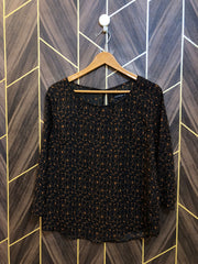 Western Top Chiffon (See Through) – Medium Size (Chest: 19, Length: 24 )