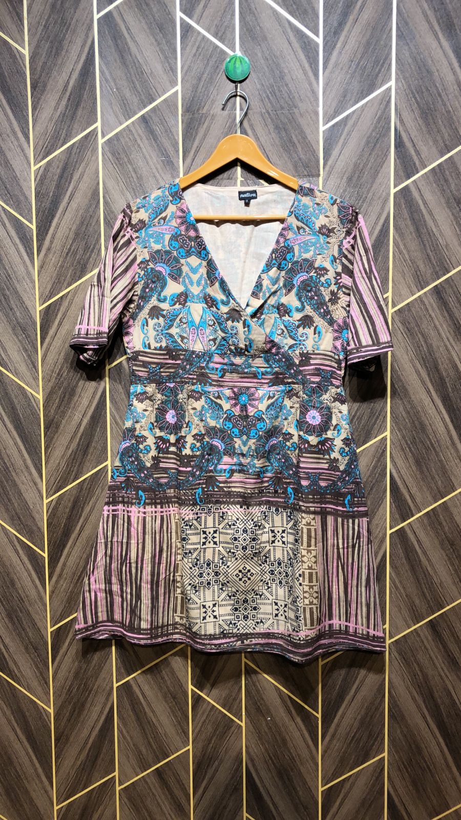 Women Long Shirt Cotton Small | Chest 18 | Length 35