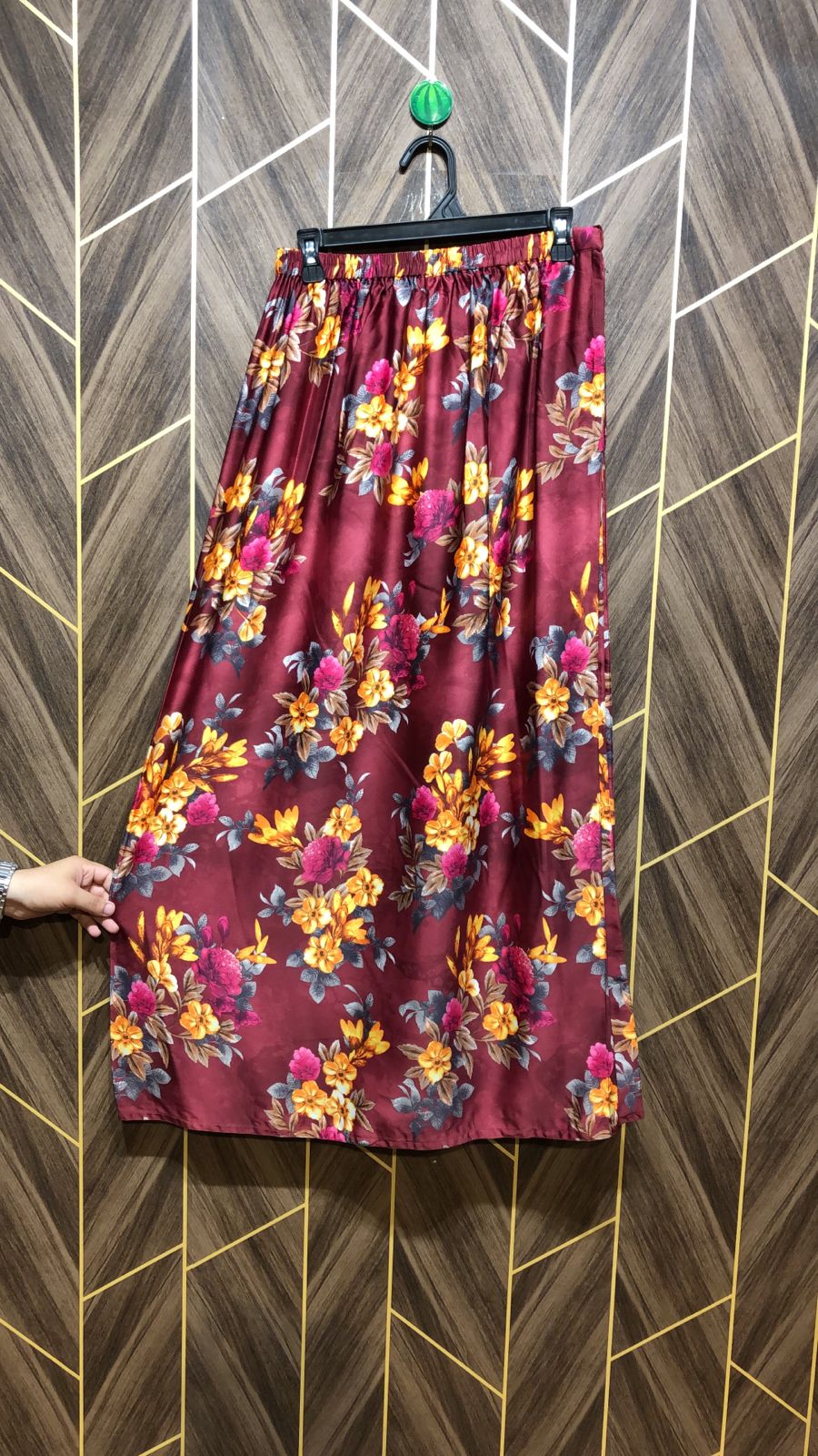 Silk Cordset  baggy – Small (Shirt Chest 19 , Length 41 | Skirt Waist 28 to 30, Length 40 )