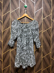 Women Long Shirt Cotton Small | Chest 18 | Length 30