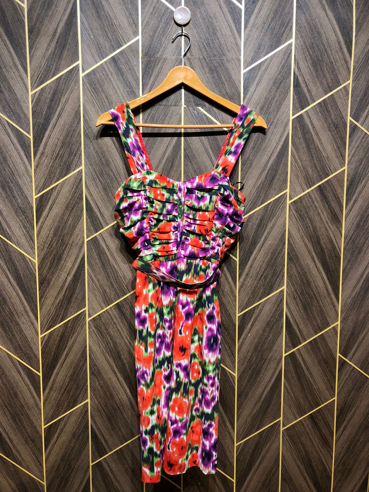 Mini Dress Chiffon X Small Size Chest 16 Length 38