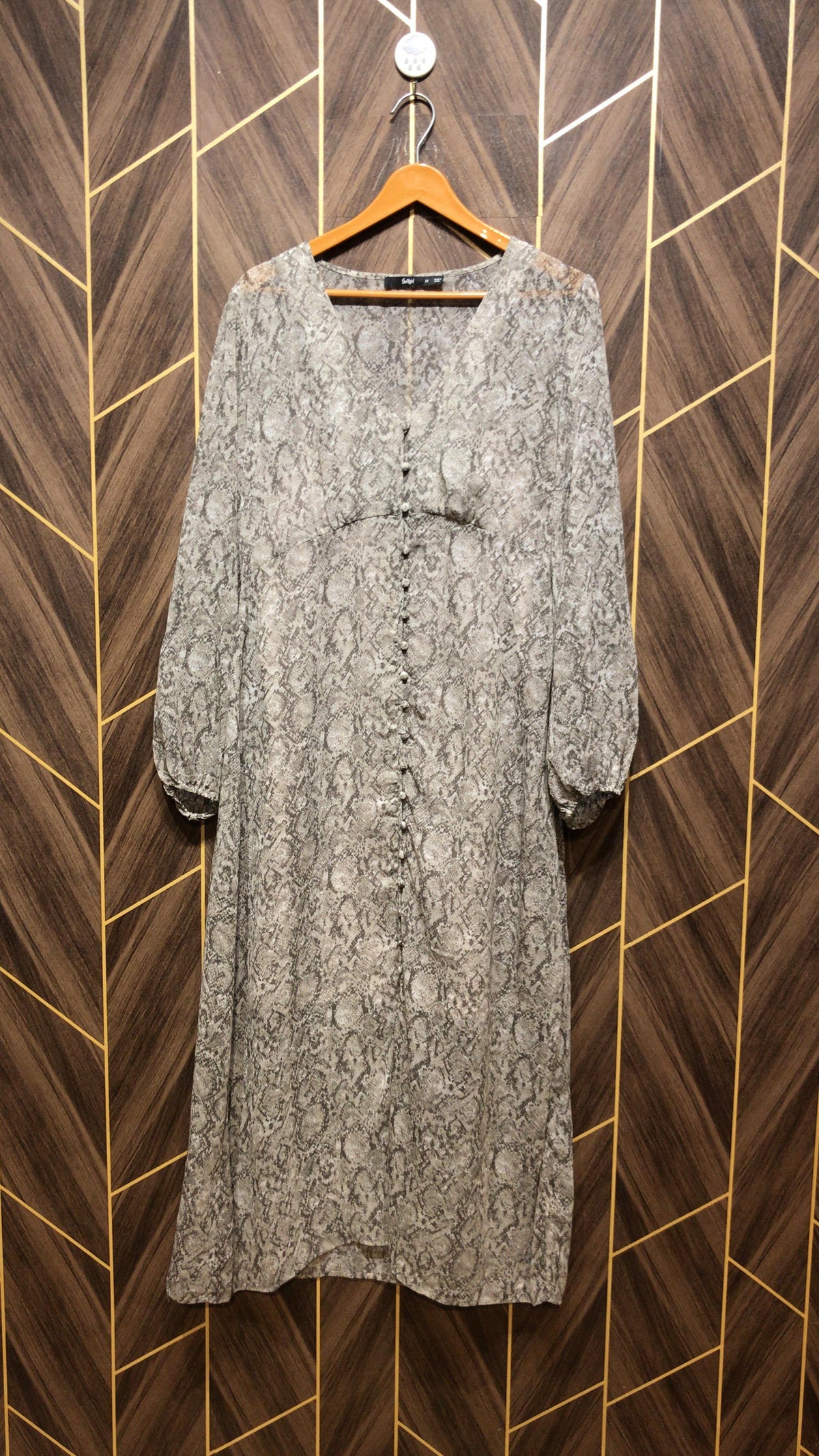 Western long maxie chiffon medium | size | chest 21 | length 53