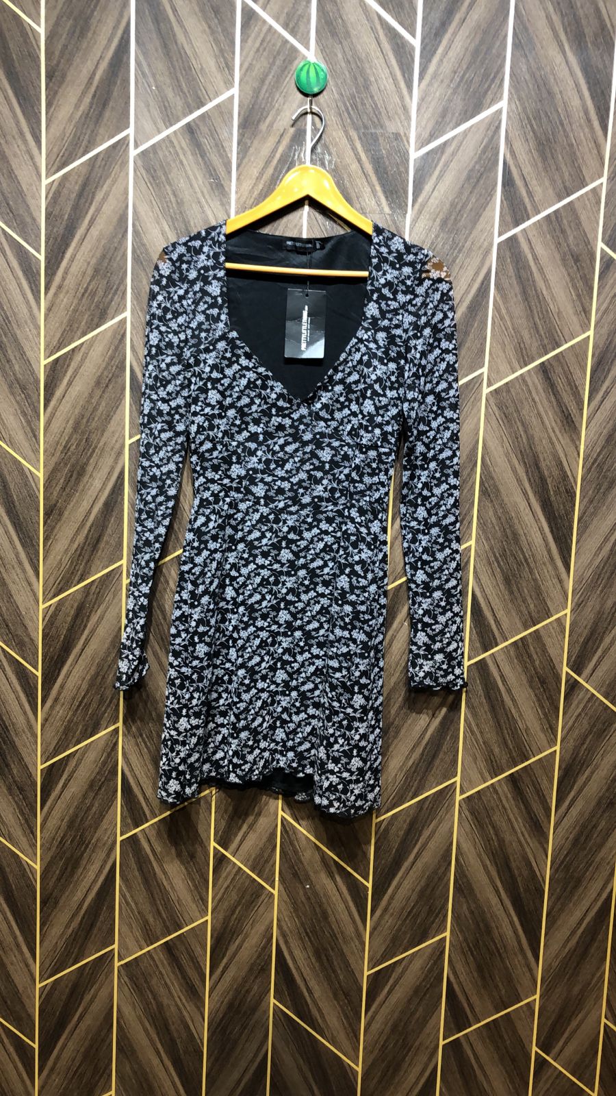 Mini Dress Net Jersey Small Size Chest 18 Length 34