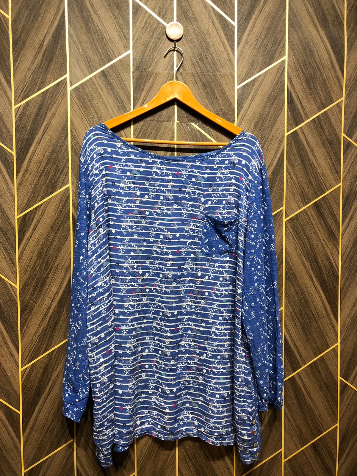 Western Top Linen baggy  – 3XL Size (Chest: 25 , Length: 31)