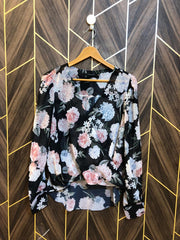 Western Top Chiffon (See Through) – Large Size (Chest: 21 , Length: 27 )