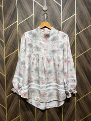 Western Top Chiffon – -Large Size (Chest: 21, Length: 29  )