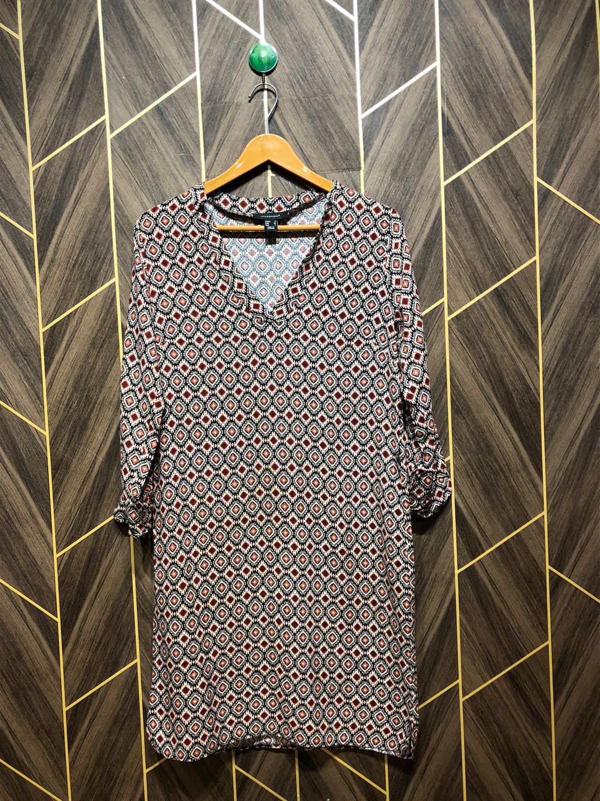 Women Long Shirt Linen Small | Chest 18 | Length 36