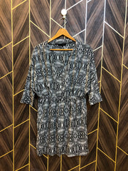 Women Long Shirt Silk Medium | Chest 19 | Length 35