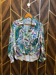 Western  crop  Top Silk – Medium Size (Chest: 19, Length: 21 )