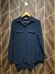 Western Top Small Chest 18 Length 28 Chiffon See through