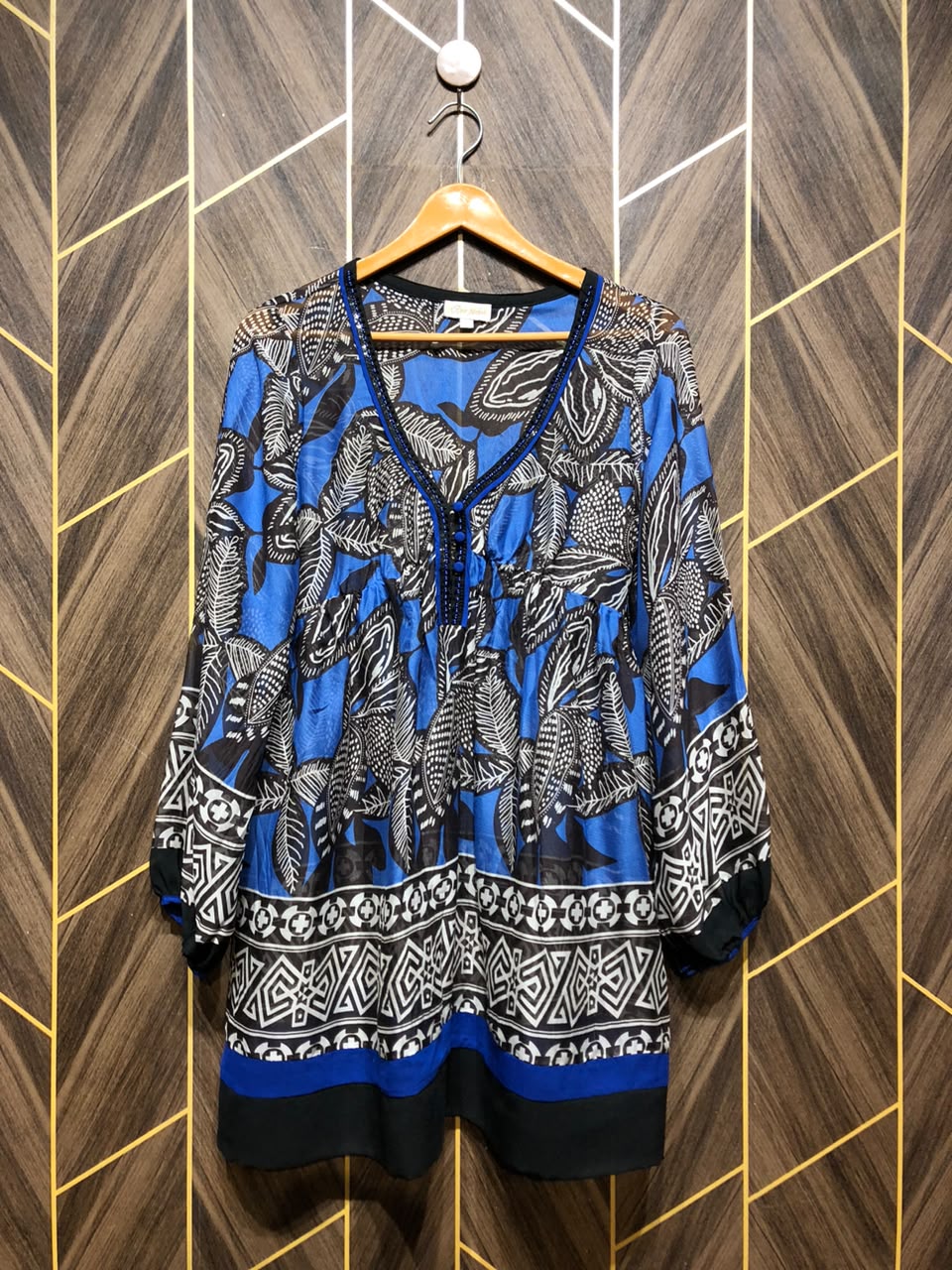 Western Top Chiffon (See Through) – Small Size (Chest: 18, Length: 33 )