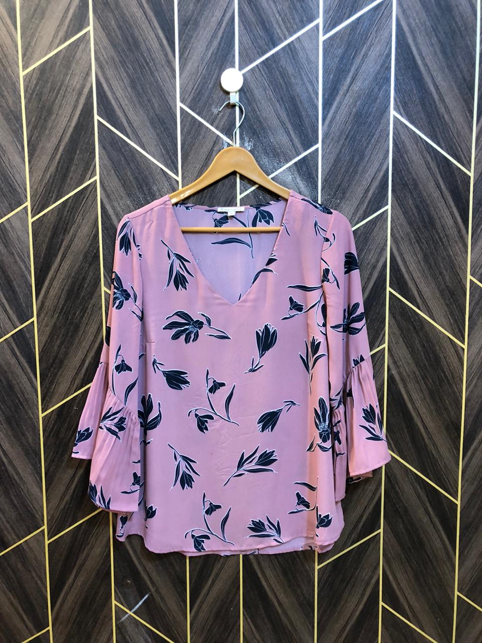 Western Top Chiffon (See Through) – Medium Size (Chest: 19, Length: 27 )