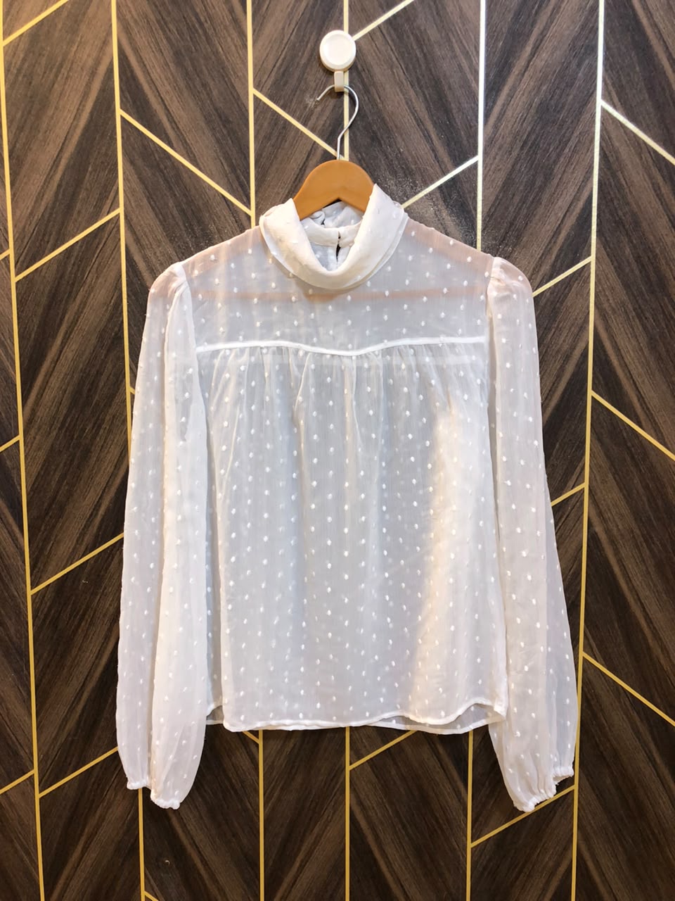Western Top Chiffon (See Through) – Medium Size (Chest: 19, Length: 23 )