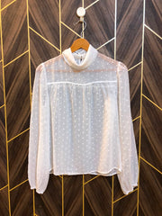 Western Top Chiffon (See Through) – Medium Size (Chest: 19, Length: 23 )