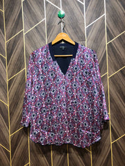 Western Top Chiffon Jersey  – X-Large Size (Chest: 21, Length: 26 )