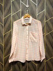 Western Top Chiffon (See Through) – Medium Size (Chest: 19, Length: 26