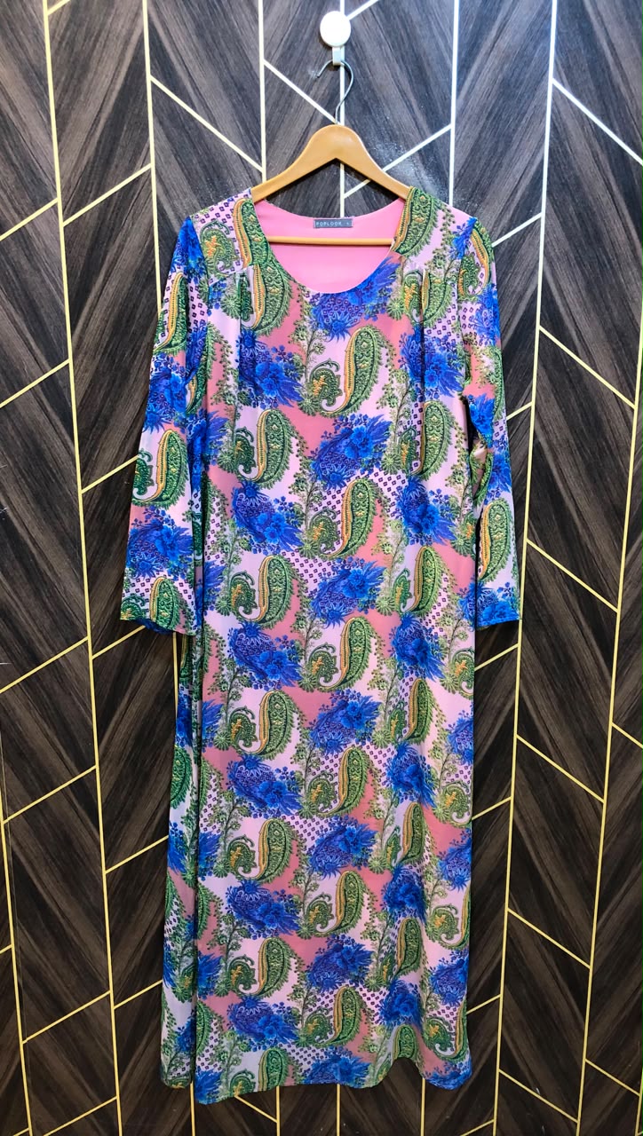 Western Long Maxi Chiffon Large | Size | Chest 21 | Length 56