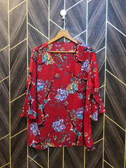 Western Top Chiffon – Large Size (Chest: 21 , Length: 28 )