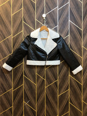 Women Leather Crop Jacket X Small | Size | Chest 16 | Length 15