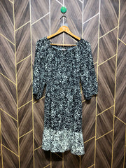 Women Long Shirt Linen Medium | Chest 19 | Length 37