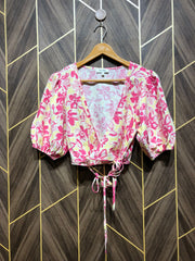 Trendy Linen CropTop Size Small