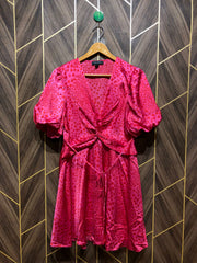 Women Long Shirt Silk Large | Size | Chest 20 | Length 35