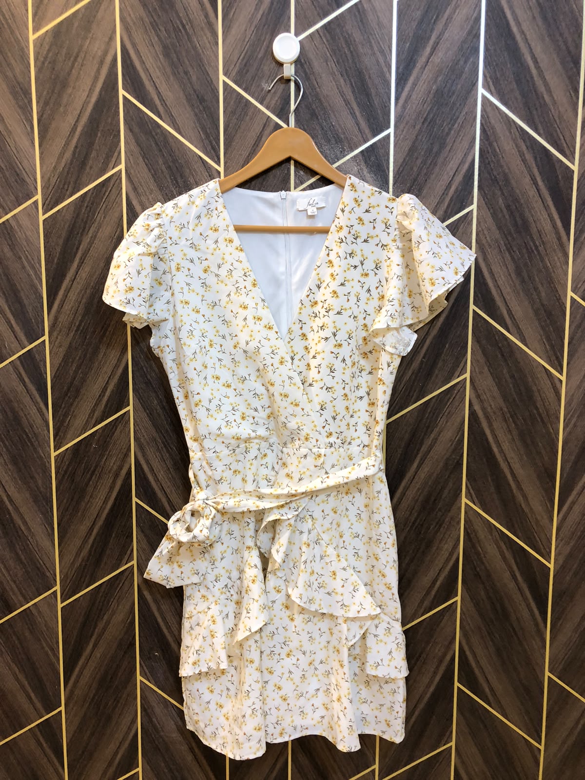 Mini Dress Chiffon Medium Size Chest 19 Length 34