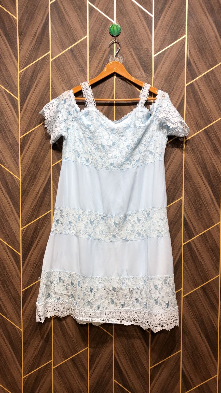 Mini Dress Chiffon Large Size Chest 20 Length 38