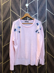 Women Crop Sweater Large | Size | Chest 21 | Length 26