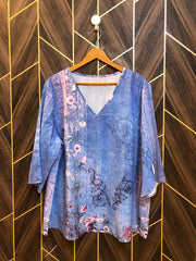 Western Top Silk – 1XL Size (Chest: 23, Length: 22 )