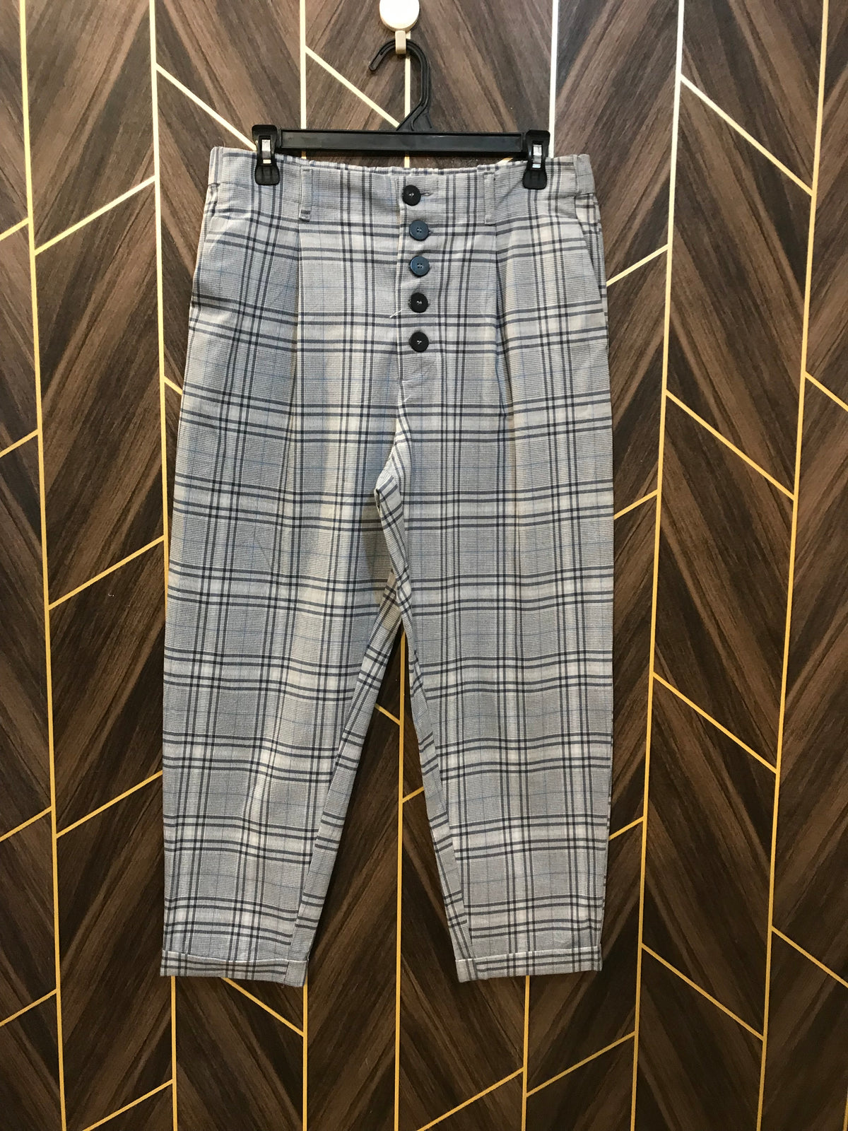 32 High Waist Straight Ankle Fit Trendy Pent