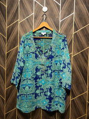 Western Top Large Chest 21 Length 29 chiffon See Through