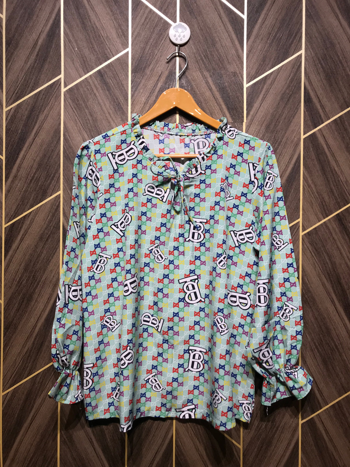 Western Top Medium Chest 19 Length 27 Chiffon