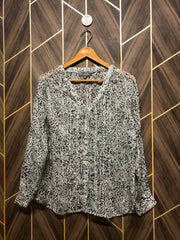 Western Top Medium Chest 19 Length 28 Chiffon see through